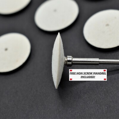 12 Hard Felt Knife Edge Wheels 1'' Jewelry Polishing Hobby Dental Lab Buff Disc