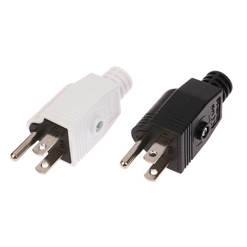 American Detachable Plug American 5-15P AC Electrical Power Male Plug Adaptor - Afbeelding 2 van 14