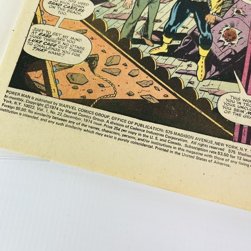 Paquete de libros de cómics de Marvel Power Man Luke Cage #22 DEC #36 OCT 1974 1976 de colección - Imagen 11 de 12