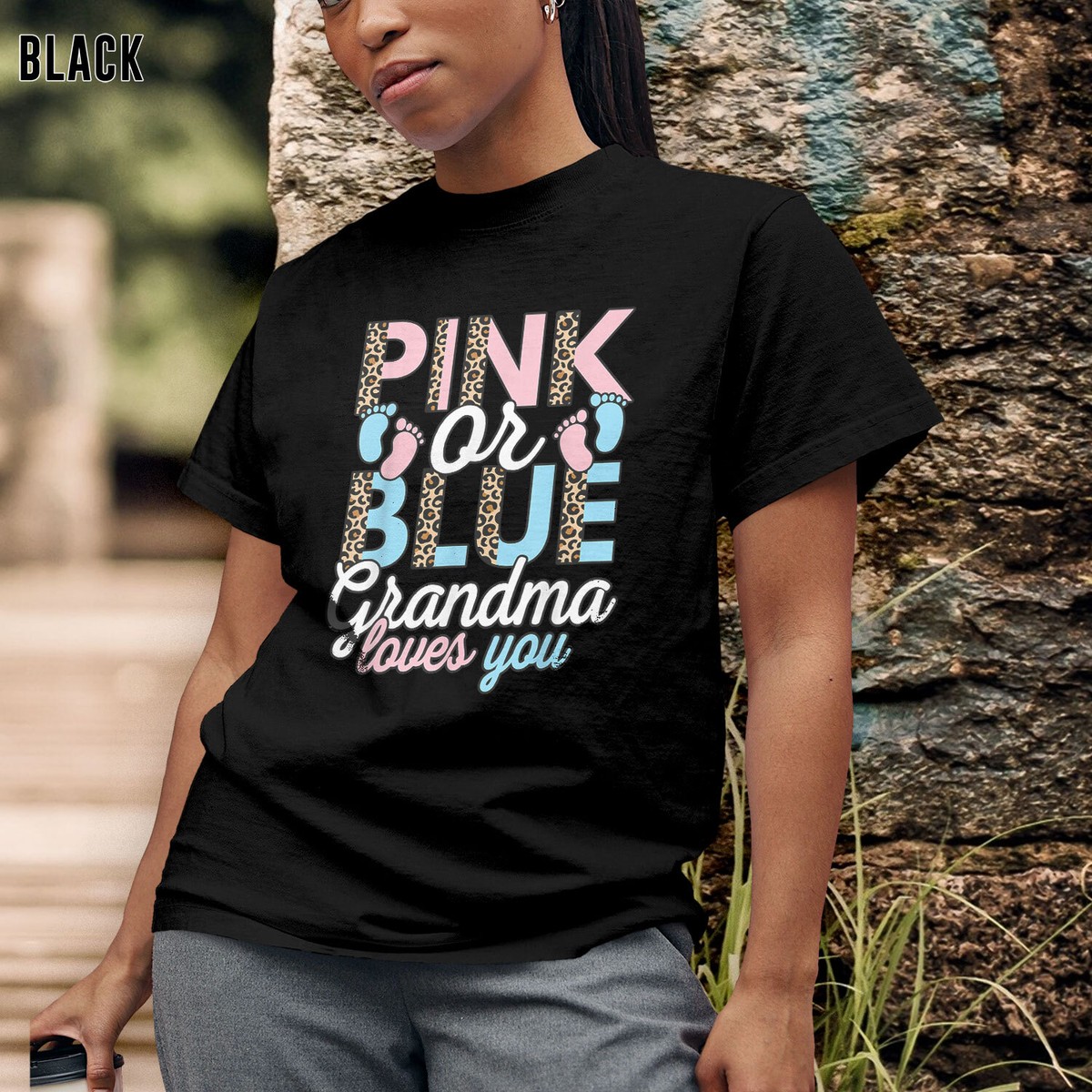 African American Baby Shower Gender Reveal Grandma Shirt African American Baby Shower Gender Reveal Grandma Shirt