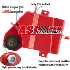 For 2003-07 Ford F250 6.0L Powerstroke Coolant Overflow Expansion Tank Degas Red