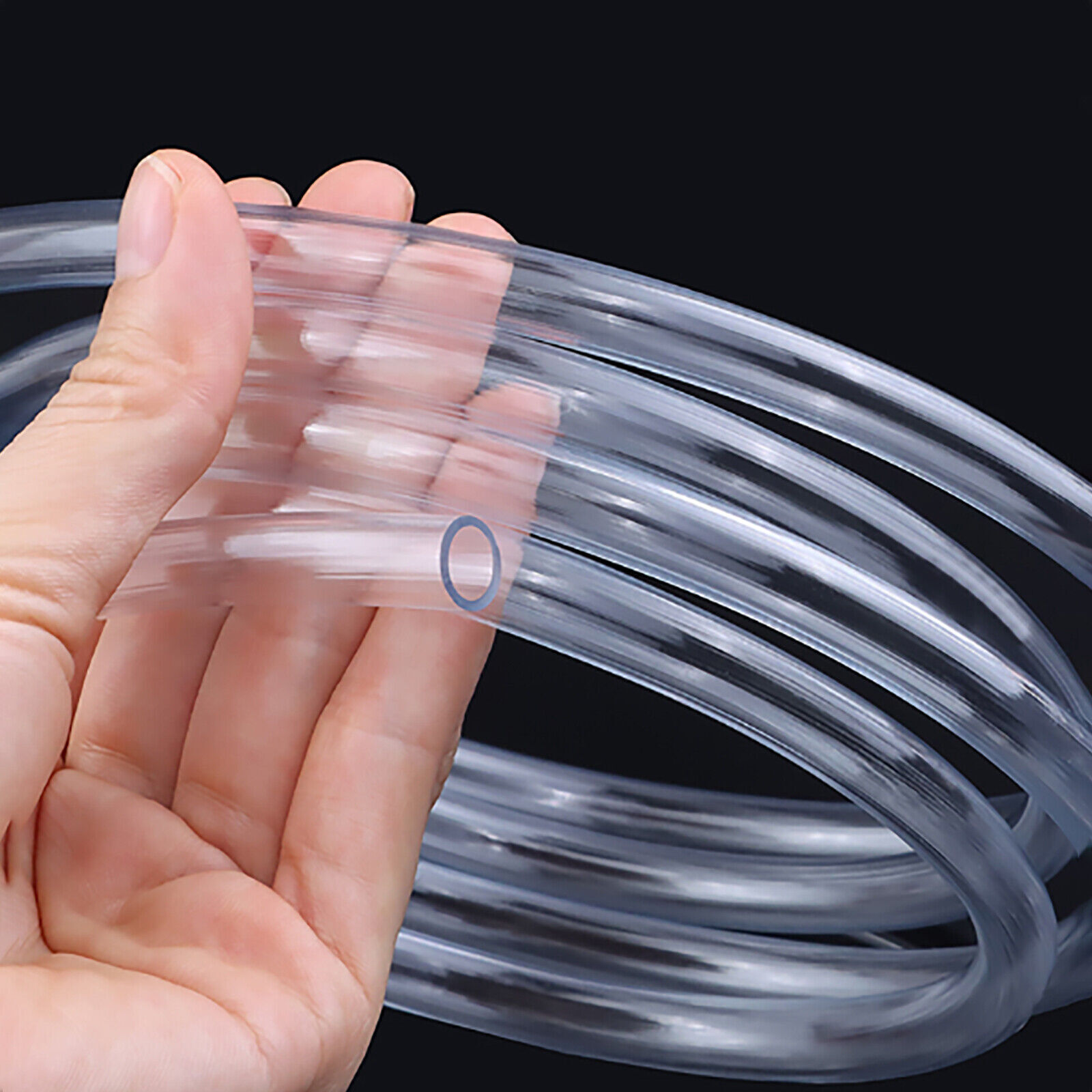 Clear Plastic Flexible Hose Pipe Tube Fuel Water Car Oil Aquariums Air Pond PVC