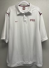 Florida State University Seminoles Polo Shirt, Men  s Nike XL White FSU