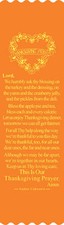 "Our Thanksgiving Prayer" Thanksgiving Bible Bookmark Ribbons, pk of 10 (#5-841)
