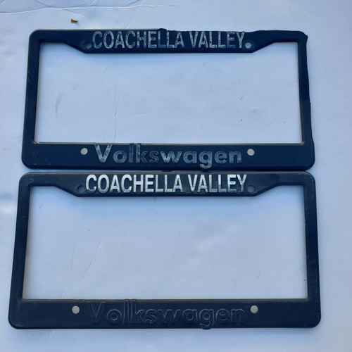 2x Coachella Valley Volkswagan Plastic Black Dealership Frame eBay