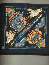 Vintage NOS Made in The USA Harley Davidson Scarf Bandana CAN TAKE THE HEAT