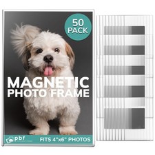 PBF 4x6 Magnetic Picture Frames for Refrigerator  4 x 6 Clear Magnetic Acrylic
