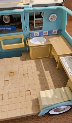 Sylvanian Families Blue Campervan - Boxed - Incomplete Free UK P&P - Picture 13 of 24