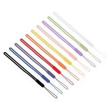 19cm Silicone Wrist Strap Lanyards, 10 Pcs Short Lanyard, 10 Colors