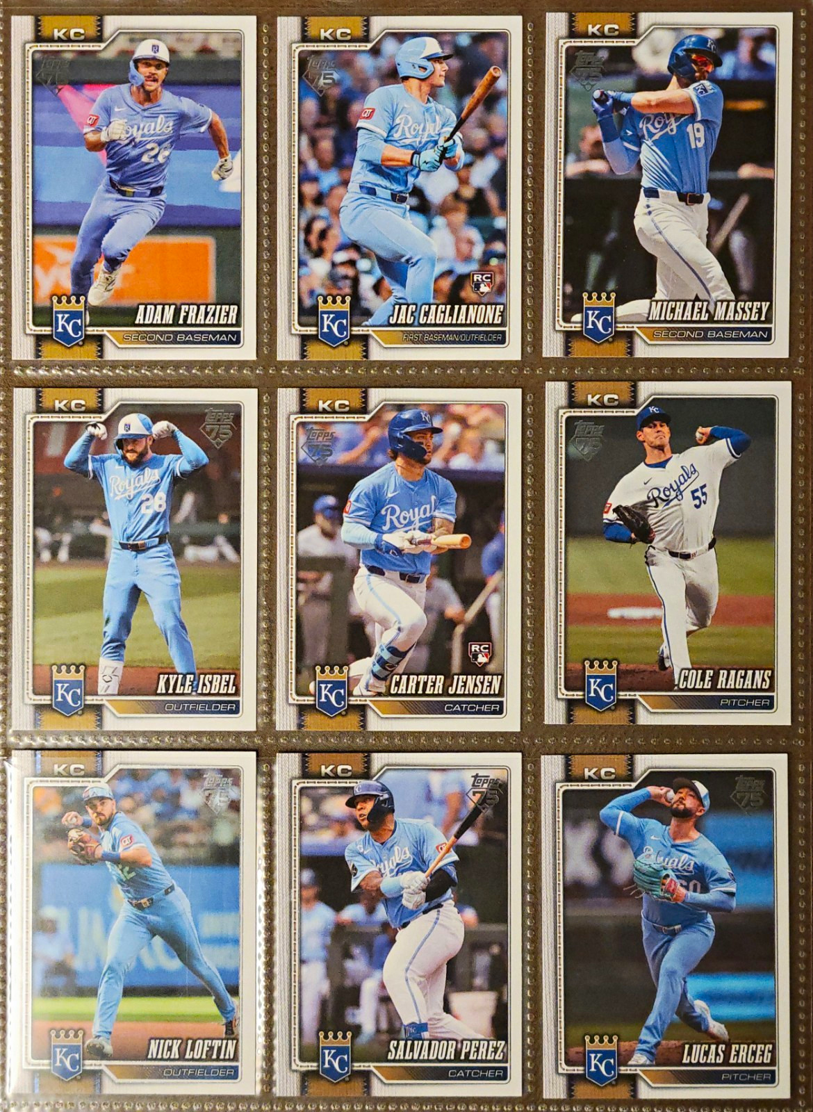 9 Card Lot- 2026 Topps Kansas City Royals (See Photos/Description For Card Info)