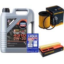 DENCKERMANN Inspektionspaket 5L Liqui Moly Top Tec 4310 0W-30 für Alfa Romeo