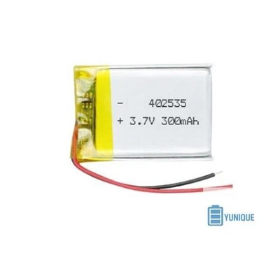 Batterie Li-ion 3.7V 300mAh 402535 avec circuit de protection pour appareils ... - Photo 1/3