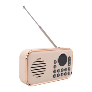 Portable FM Radio Rechargeable Small  Bluetooth Speaker Surround Stereo5044