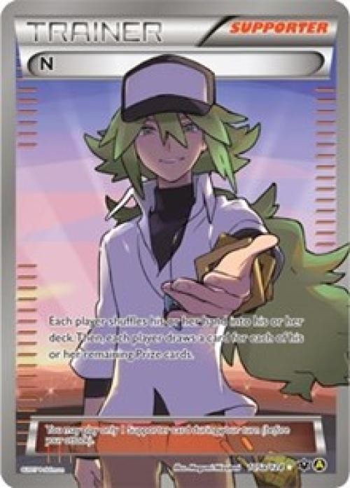 Pokemon N (Supporter) - 105a MP 1st Edition Normal Alternate Art Promos