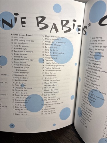 BEANIE BABIES Collector's Journal BOOK ONLY 1999 (see photos) Room Record 100 - Picture 9 of 13