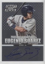 2013 Prizm Perennial Draft Picks Prospect Signatures Eugenio Suarez #89 Auto 1b3