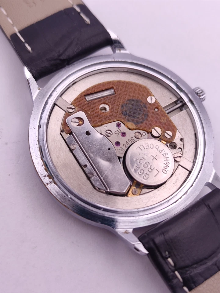 Reloj Vintage Poljot Cuarzo 2456 Hombre URSS Soviética Clásico Años 80 Regalo  Foto 3 de 4