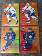 2023-24 UD Allure Color Flow lot (4) Matthew Knies Rookie Auston Matthews Leafs