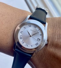 Gucci 5500M Swiss Made Quartz Watch 35mm Stainless Steel ETA 955.412