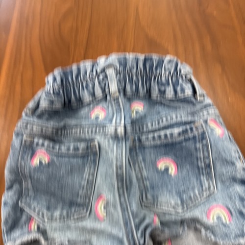 Gap Just Like MOM Stretch Waist Rainbow Denim Shorts Girls Size 4 - Picture 3 of 3