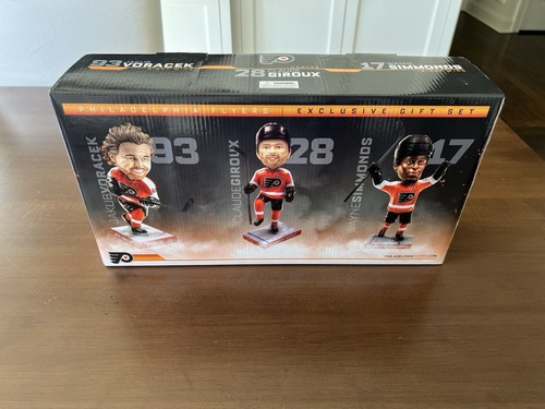 Coffret Bobblehead Philadelphia Flyers NHL - Giroux, Voracek, Simmonds - Neuf