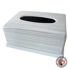 NEW Ikeda White Wall Mini Tissue Box with Spring 67015