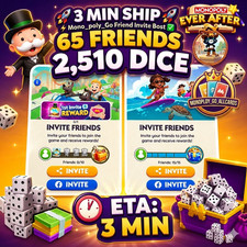 3 MIN SHIP  Mono_poly_Go Friend Invite Bar Bo...
