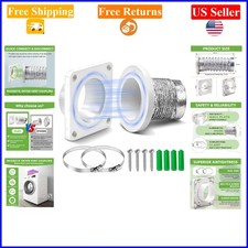 Magnetic Dryer Vent Connector Kit, White, 4-Inch, Quick-Connect, Airtight