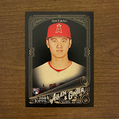 2018 Topps Allen & Ginter X Shohei Ohtani #100 Black RC
