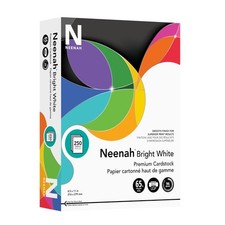 Cardstock, 8.5 x 11, 65 lb/176 gsm, Bright White, 250 Sheets 91904 
