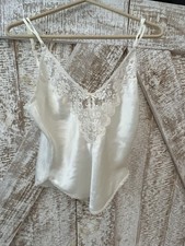 Camisole Top Cream Vintage Maiden Form Size 36 Lace Nylon