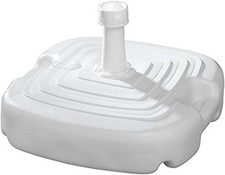Image of 20L White Anthracite Garden Patio Plastic Umbrella Stand Sun Shade Parasol Base
