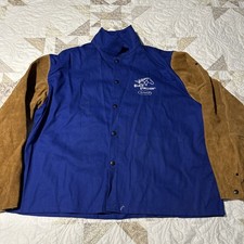 Black Stallion Welding Jacket 9Oz Royal Blue Hybrid 2X-Large NOS
