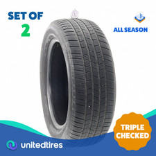 Set Of 2 Used 24555r19 Michelin Defender Ltx Ms 103h - 632 Set Of 2 Used 24555r19 Michelin Defender Ltx Ms 103h - 632