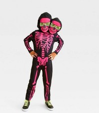 Stuffable Two-Headed Skeleton Kid's Halloween Costume 10-12 Large Hyde And Eek
