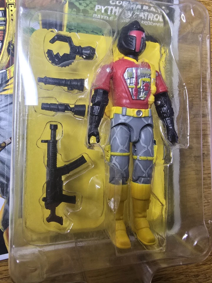 GI JOE G.I.Joe 3.75 O-ring Python Patrol B.A.T. Super 7 Target Excl Reaction - Imagem 2 de 4