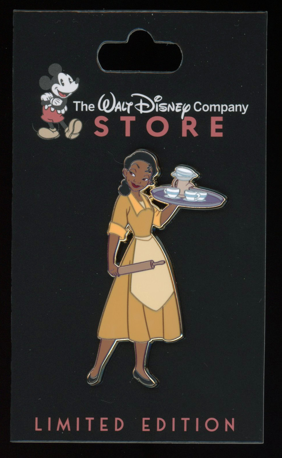 TWDC DEC Princess & the Frog Fairytale Outfits Tiana Yellow Uniform LE 250 Pin