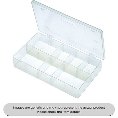 Klare Mini-Boxen leer abnehmbar Flip-Top Sortiment Box 10 Stück