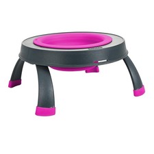 Dexas Pets Single Elevated Pet Feeder/Pet Bowl, I.5 Cup Capacity, Fuchsia, Sm...