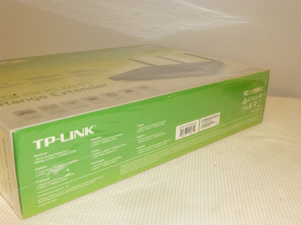 TP-LINK RE580D AC1900 Wireless Dual Band Gigabit Range Extender L-24  SEALED NEW - Image 3 of 4