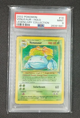 Venusaur 18/110 Holo Rare Legendary Collection Pokemon Card PSA 9 Mint