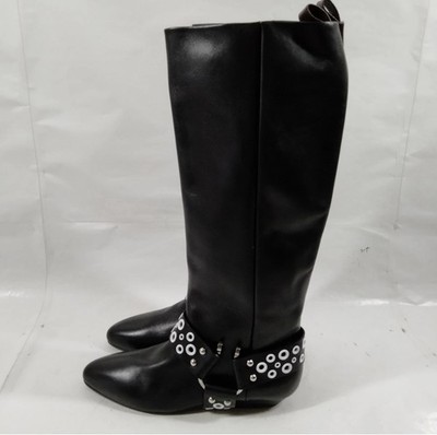 Louis Vuitton Boots Women Black Leather calf Size 37 Authentic