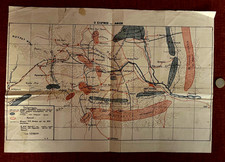 Rare Greek Army Map “The Manoeuvre of Afion” – Asia Minor Campaign 1922 Greece