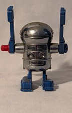 Vintage Wind-up Tin Robot Toy Blue Arms Legs Red Knob for Ages 8-11 17 Years