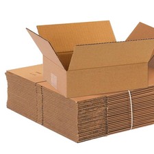 Shipping Boxes Flat 10L x 8W x 3H, 25-Pack  Corrugated Cardboard Box