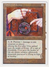 Signed Amulet of Kroog LP Alternate 4th Edition Artist Margaret Organ-Kean MTG!