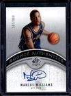 2006-07 SP Authentic Marcus Williams Rookie RC Auto Autograph #/999 Nets