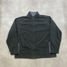 Starter Fleece Mens XL Full Zip Outdoor Hiking Jacket, Black
