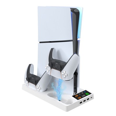 Für PS5 Pro Cooling Dockingstation mit integriertem Controller Ladegerät
