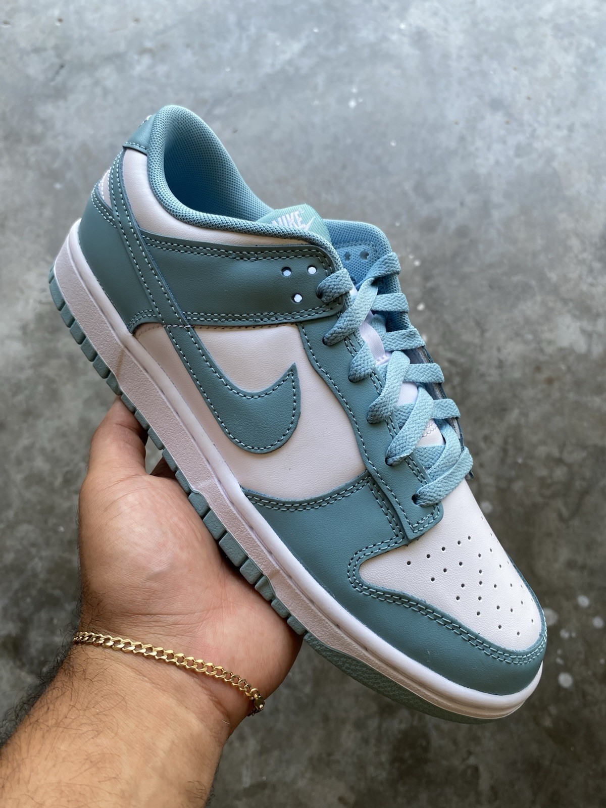 Nike Dunk Low Denim Turquoise DV0833-106 Mens Brand New